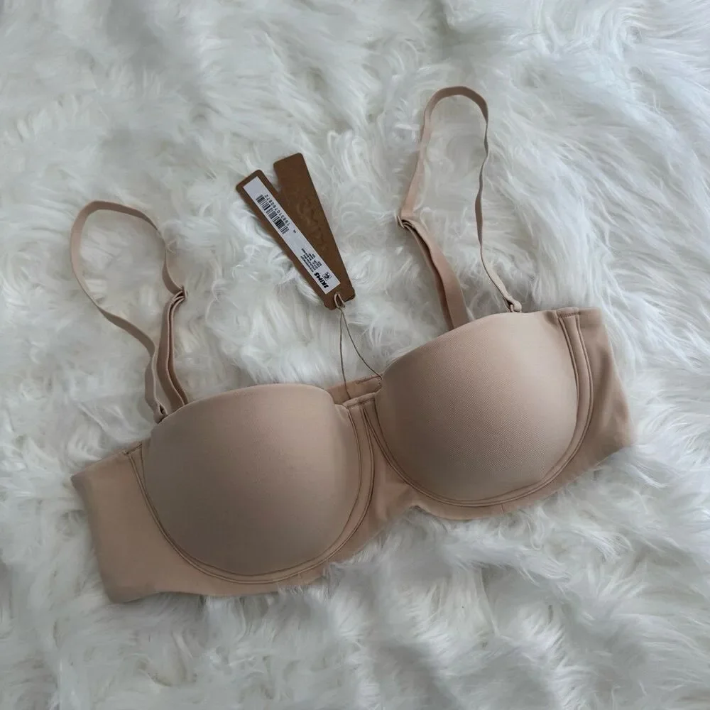 Skims Fits Everybody Strapless Sand Size 34B - Picture 3 of 6